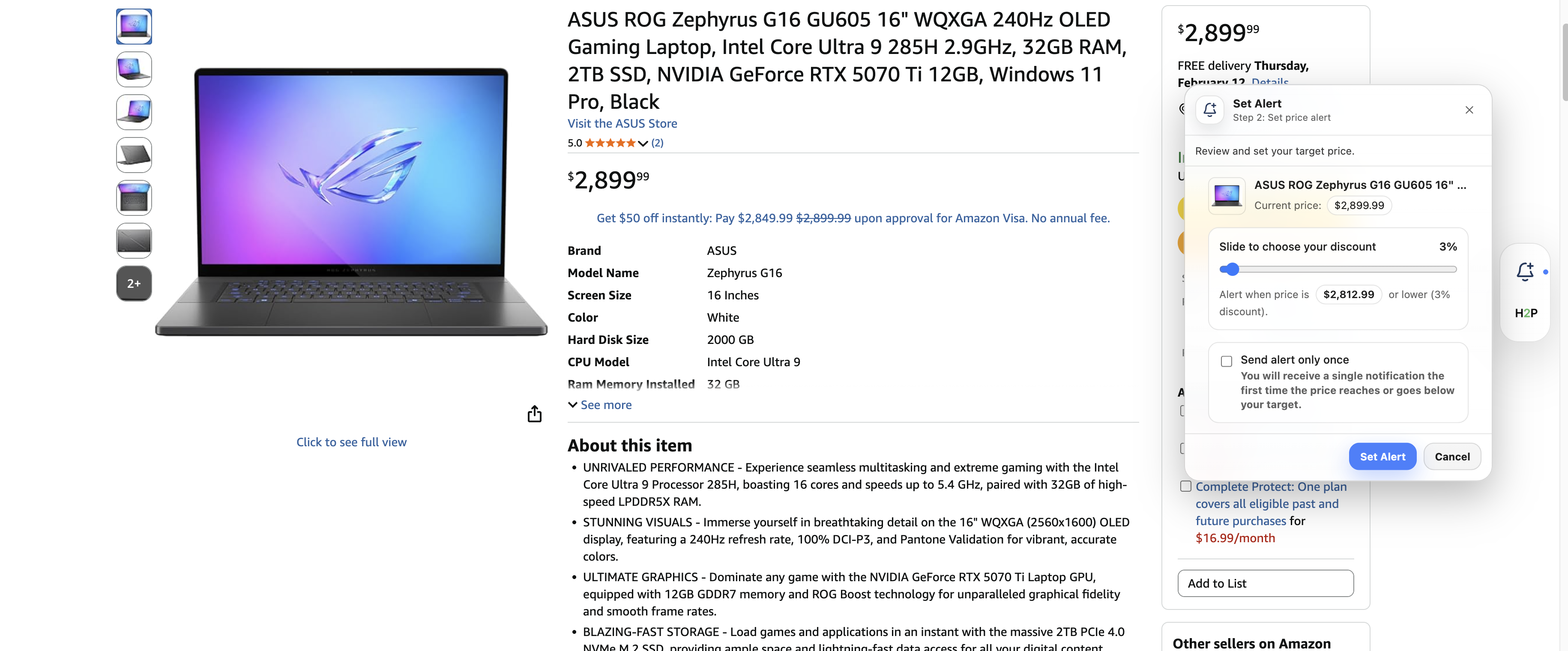 Set a price alert on Amazon with Happy2Purchase
